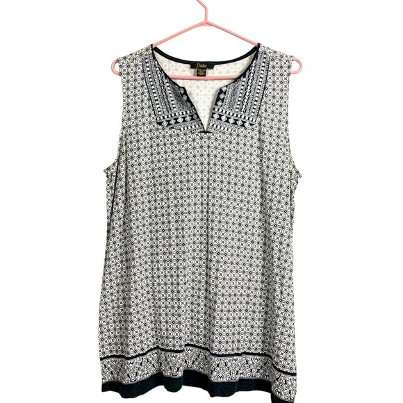 Dalia Summer Tunic, Soft Cotton Blend w Stretch - Picture 1 of 6